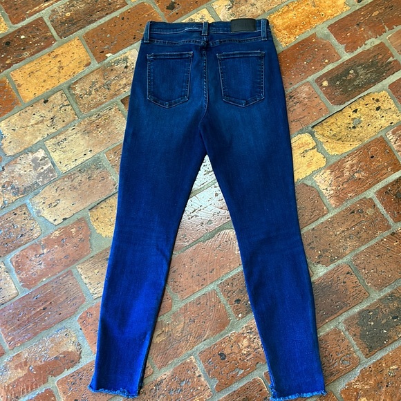 Pistola Aline High Rise Dark Wash Cropped Skinny Jeans sz25 - Picture 10 of 15